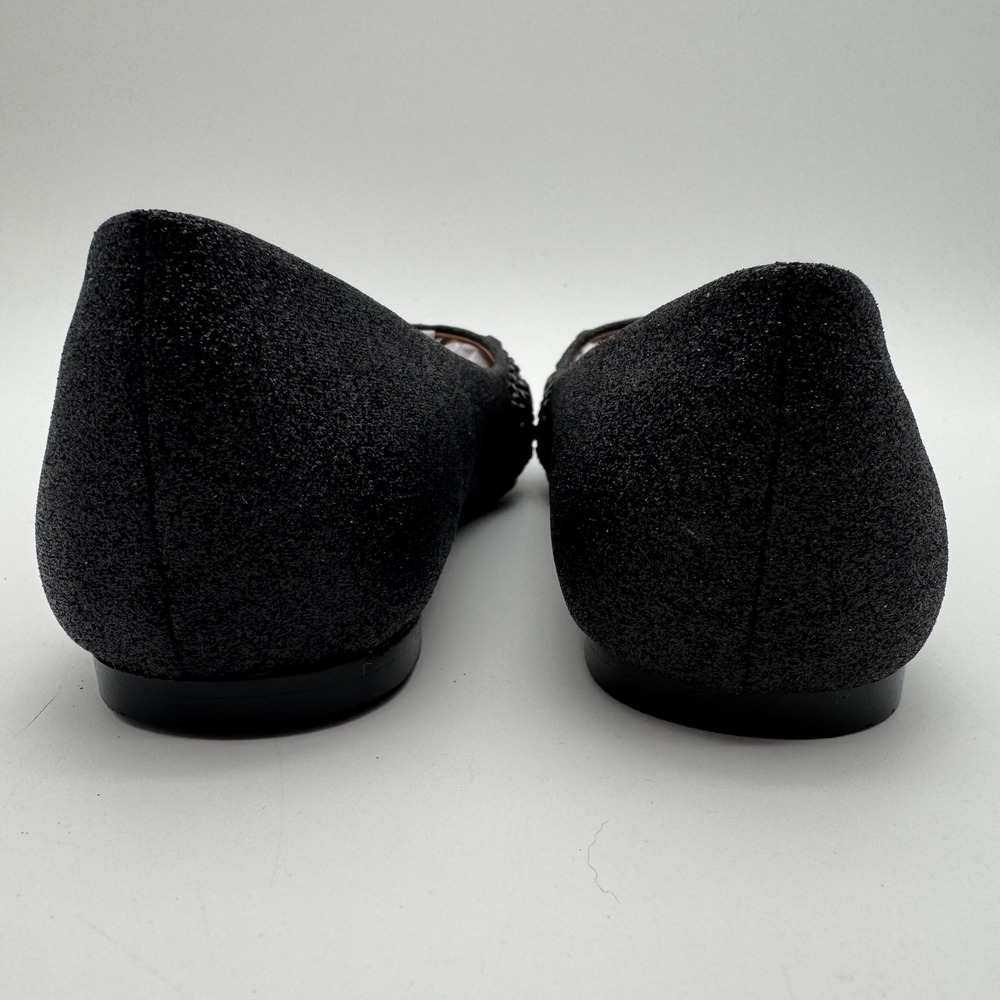 Lauren Lorraine Kelsey Womens Ballet Flats Black Beaded Shoes Size 7.5 New - Picture 6 of 8